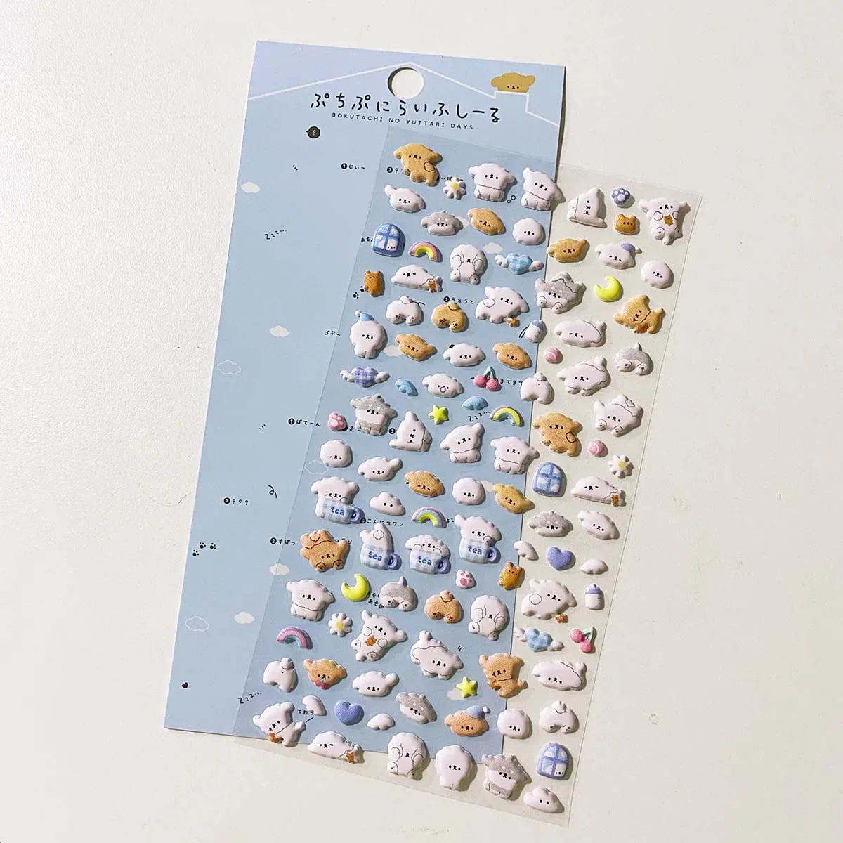 Kawaii 3D Puffy Animal Stickers Cute Cartoon Scrapbooking Journal Deco