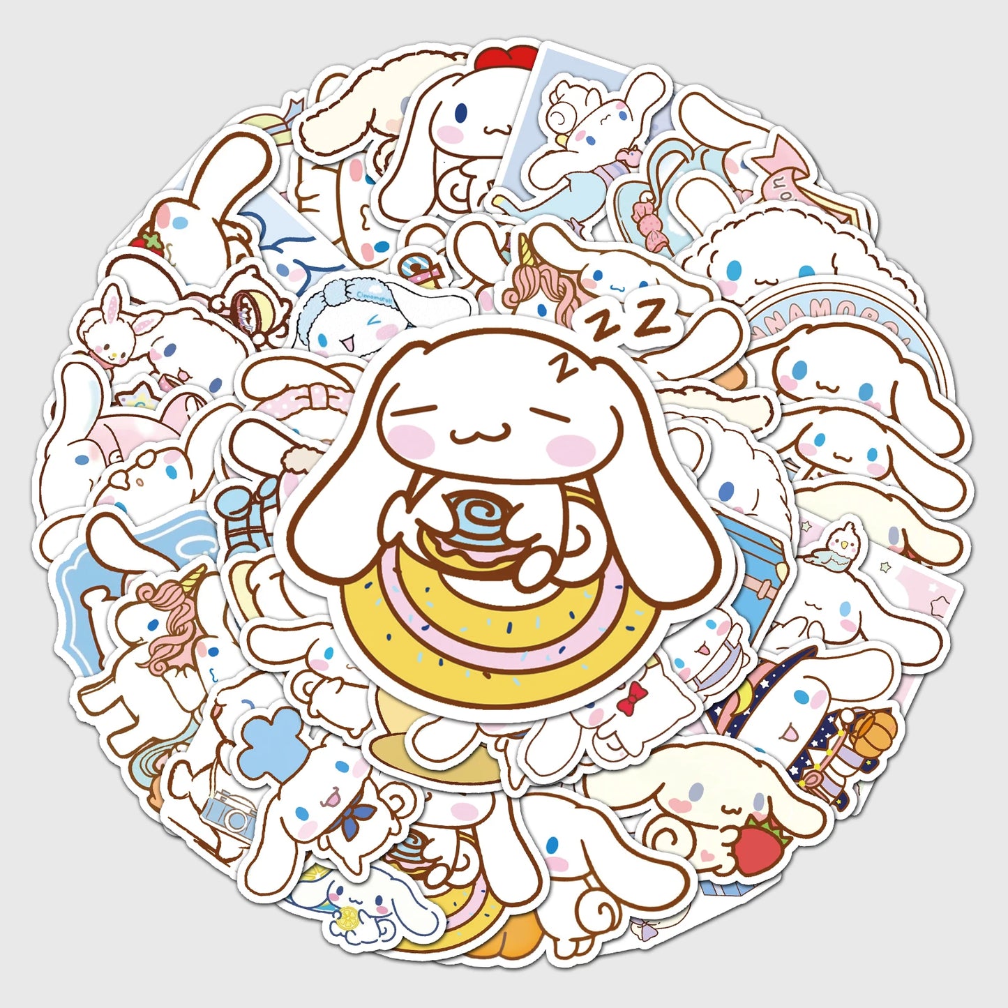 MINISO Cinnamon Cartoon Waterproof Vinyl Stickers 50Pcs