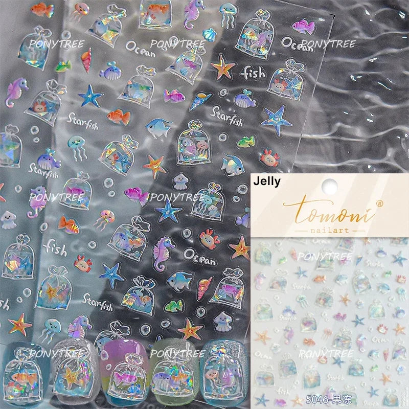 Ocean Shell Starfish Nail Art Stickers Wholesale