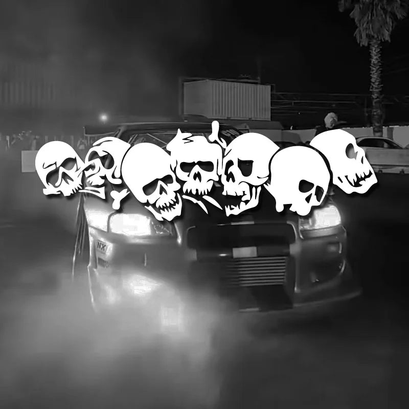 Waterproof Skull Car Sticker Vinyl Decal Accessory