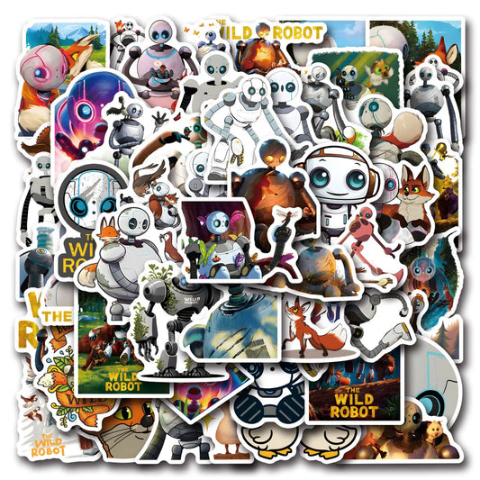 Wild Robot Movie Stickers: Kids Toys & Decals Set