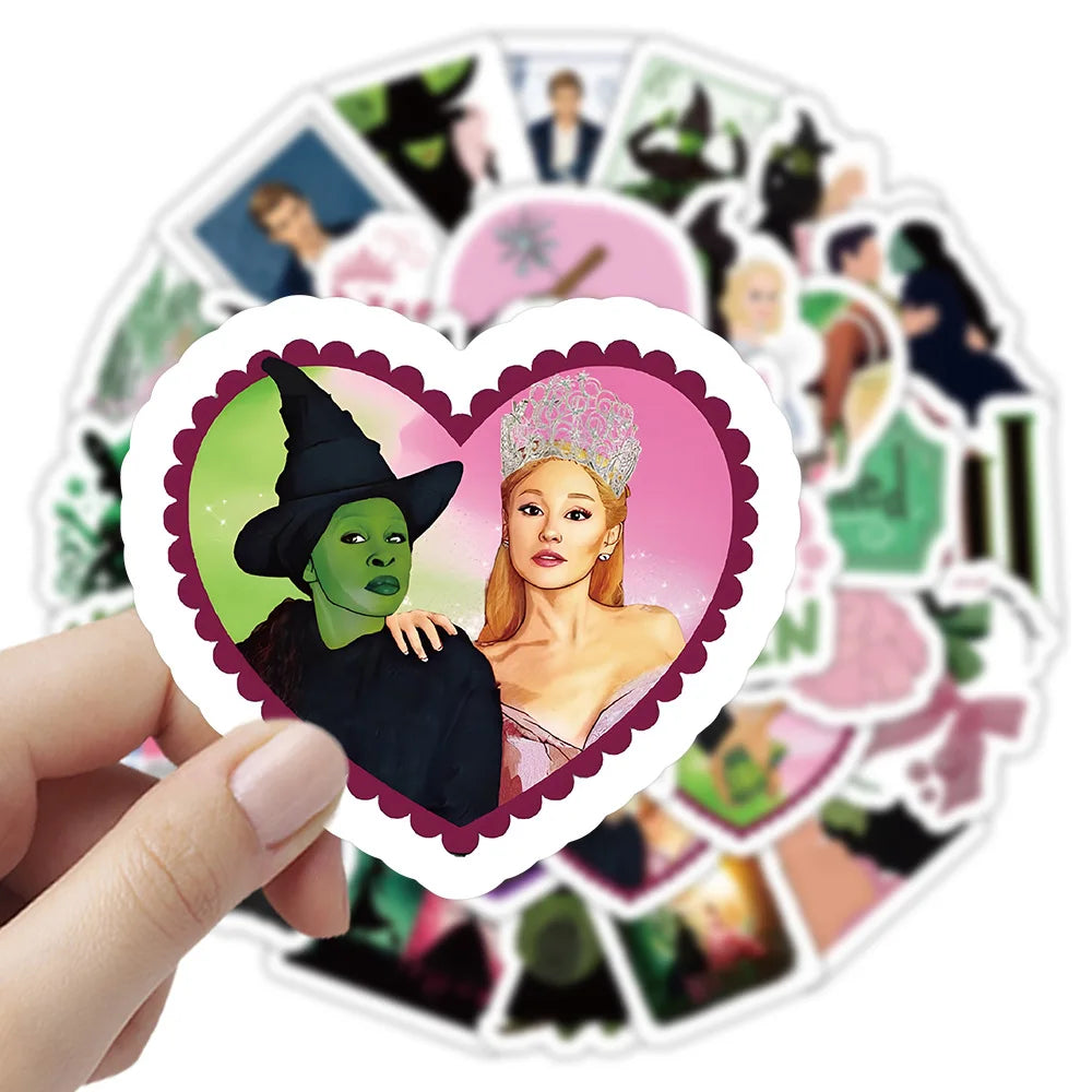 Wicked Graffiti Stickers: Funny Movie Decals, Waterproof Cartoon Decoration for Skateboard, Fridge, Guitar, Bike, Car, Toys (10/30/50PCS)