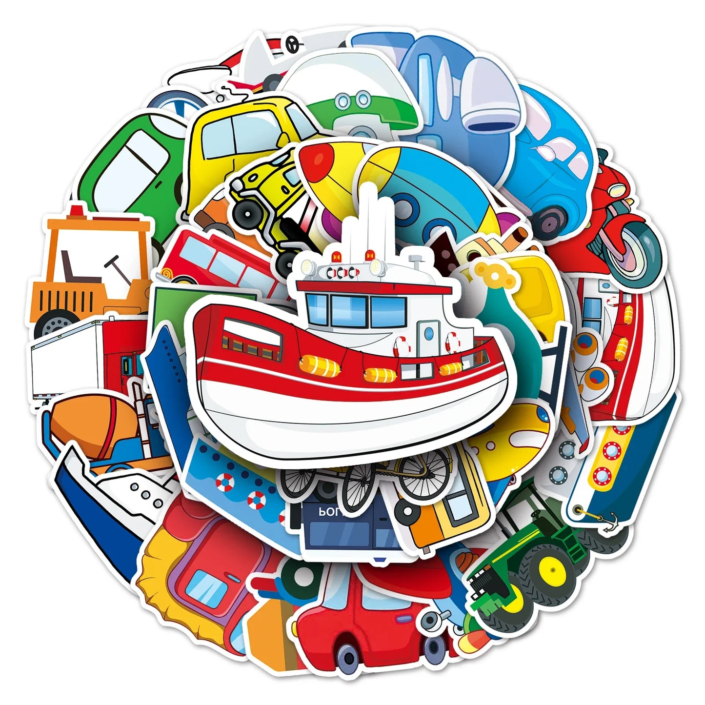 50Pcs Cute Waterproof Vinyl Stickers for Skateboard Snowboard