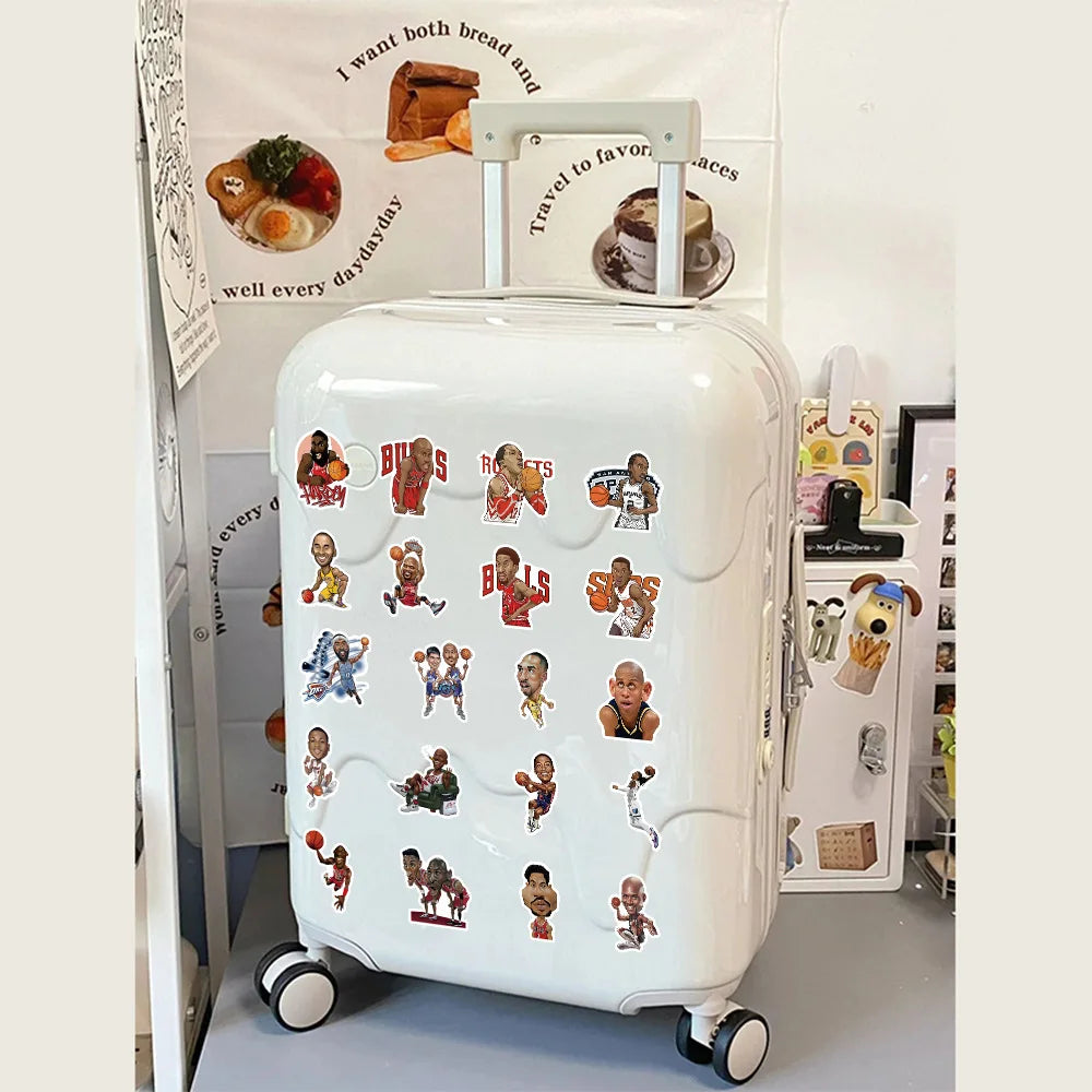 10/30/50PCS New Basketball Star Sticker Cartoon Graffiti iPad Helmet Car Water Cup Guitar DIY Scrapbook Toy Decoration Wholesale