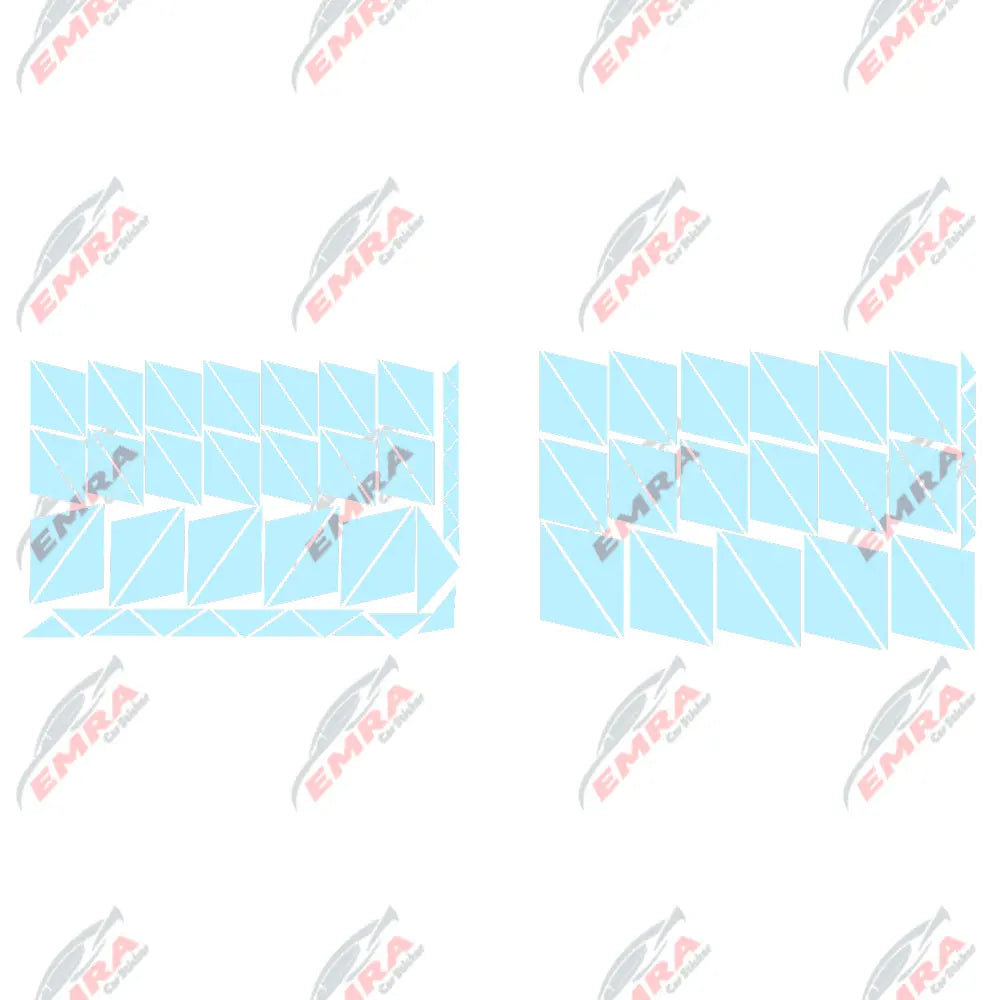 102PCS Angular Shape Sticker For Car Accessories Decoration Side Camouflage Kit Wrap Camo Tuning Styling Waterproof Vinyl Decals