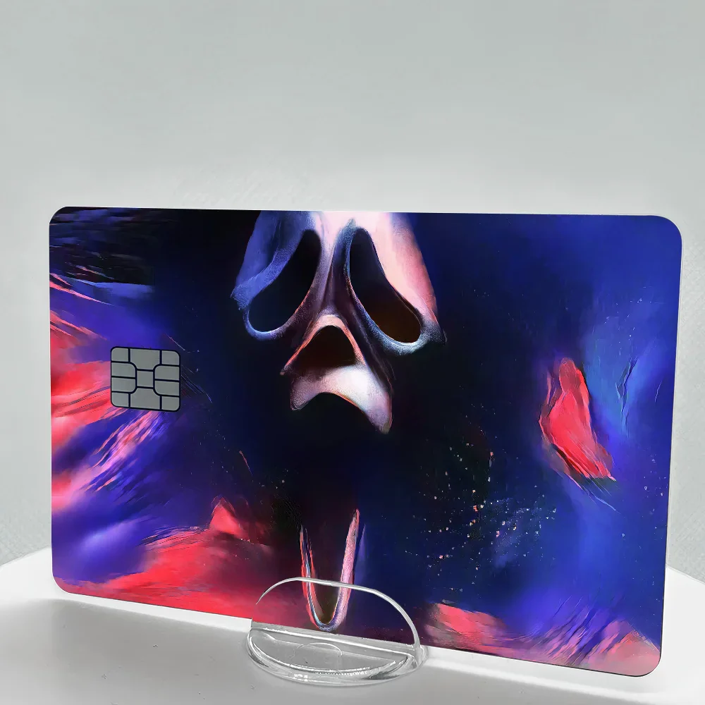 Pink Ghostface Horror Rug & Card Sticker Set 4pcs