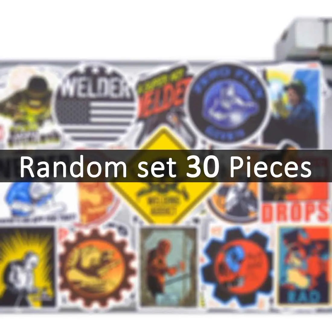 20/30/50Pieces Welding Worker Decals Funny Welder Pattern Retro Stickers for Luggage Motorcycle Bike Phone Laptop Helmet Sticker
