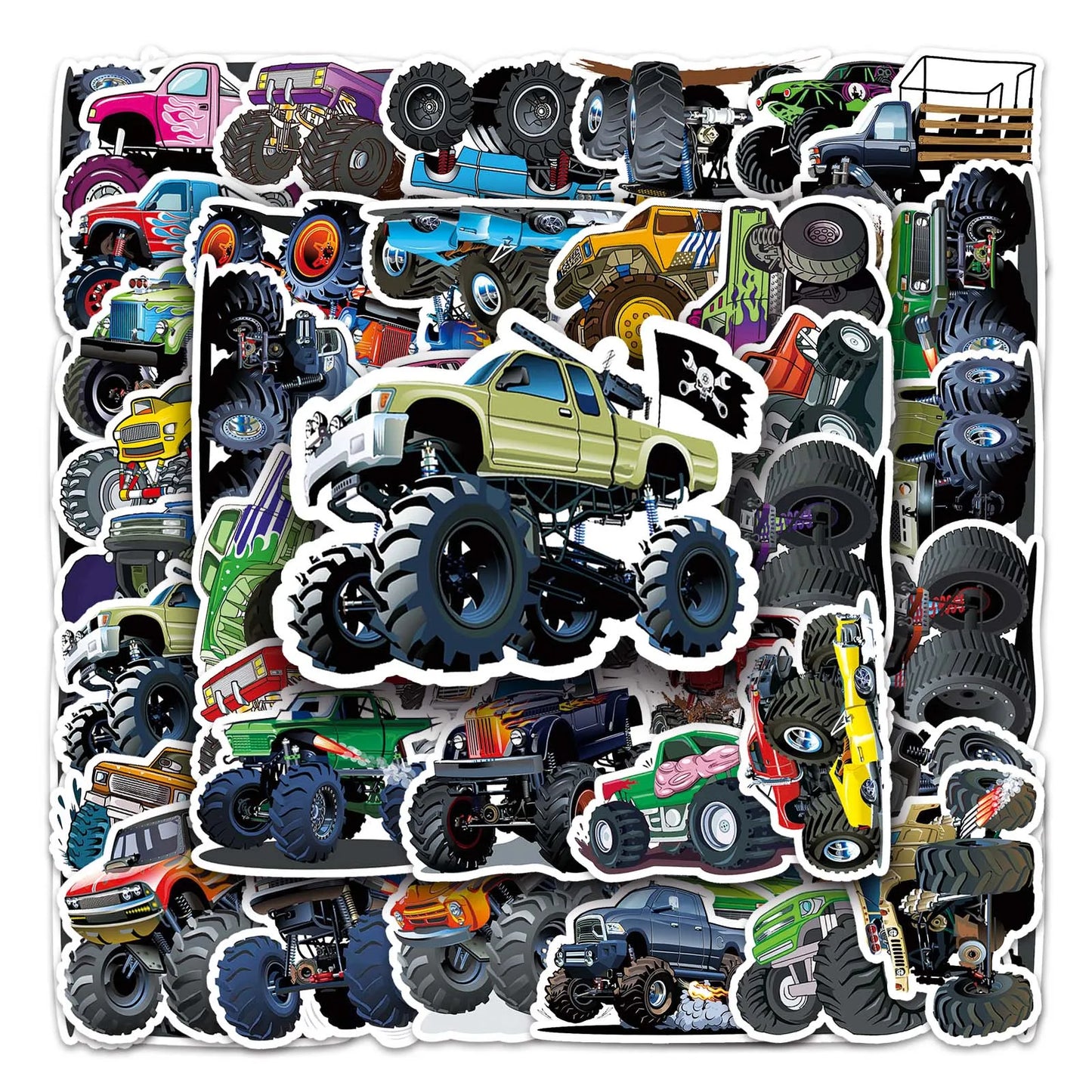 50Pcs Bigfoot Car Cartoon Waterproof Vinyl Stickers