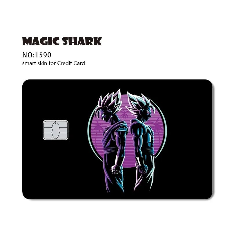 Anime Dragon Ball Card Skin Sticker 3M PVC Matte Cover