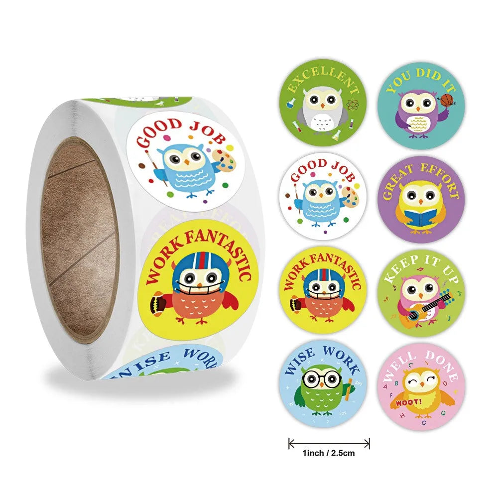 50-500pcs Cute Cartoon Animal Decoration Sticker Cake Label Birthday Wedding Party Sticker Envelope Office Stationery Kids Gift