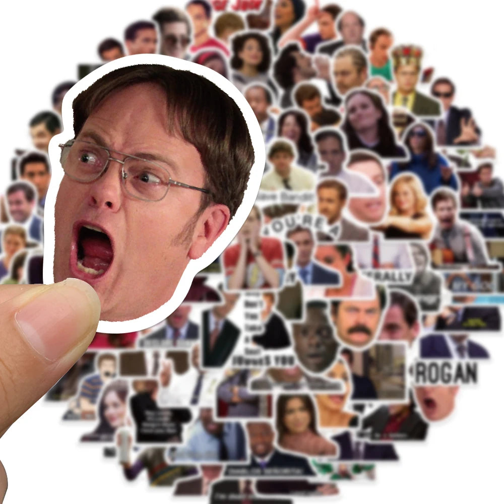 50PCS Funny Meme TV Show Stickers Waterproof Laptop Phone Skateboard Car Toy Gift