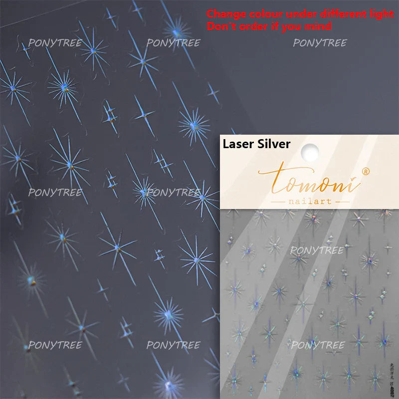Starry Night Nail Art Stickers - Dreamy Necklace Design