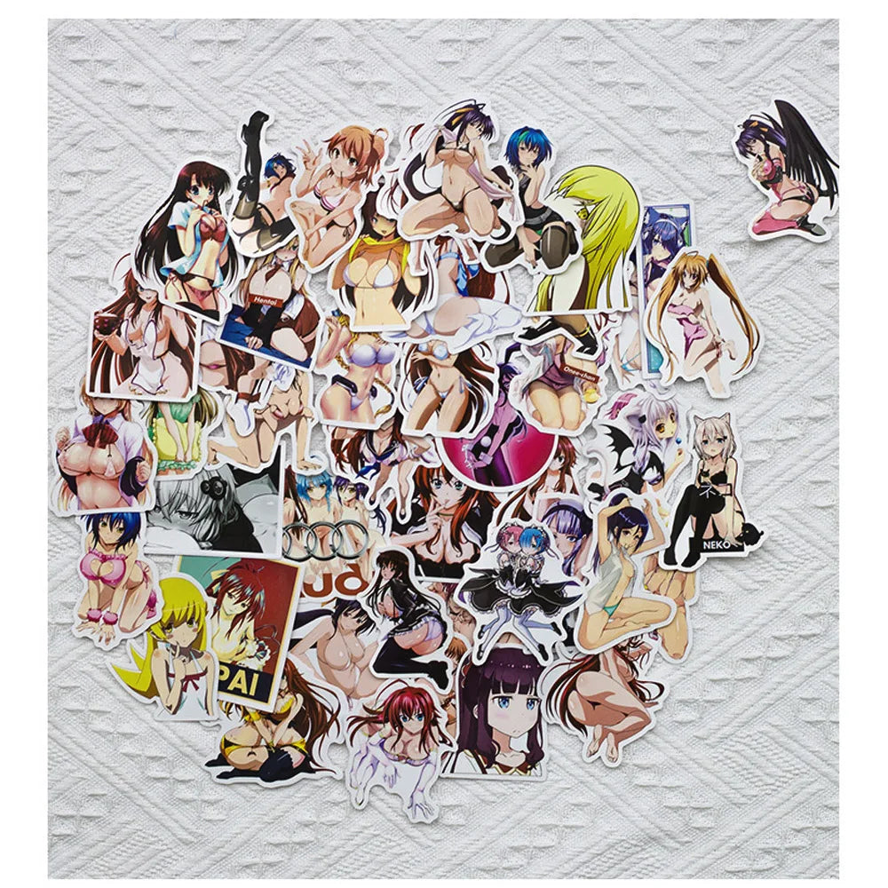 10/30/50/100PCS Sexy Girl Hentai Sticker Anime Waifu Pinup Bunny Vinyl Stickers Decal Skateboard Car Phone Computer Cool Sticker