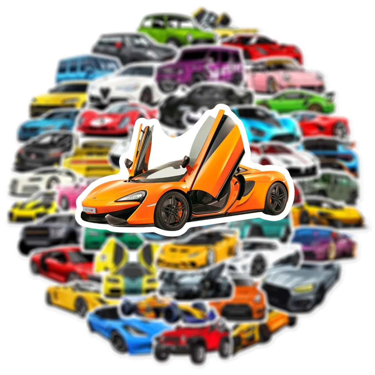 10/50PCS JDM Retrofit Racing Car Waterproof Stickers Decals Kids Toy DIY Phone Luggage Car Bike Cartoon Graffiti Sticker