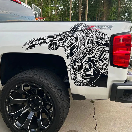 Monster Car Sticker Vinyl Decal - Large Predator Design
