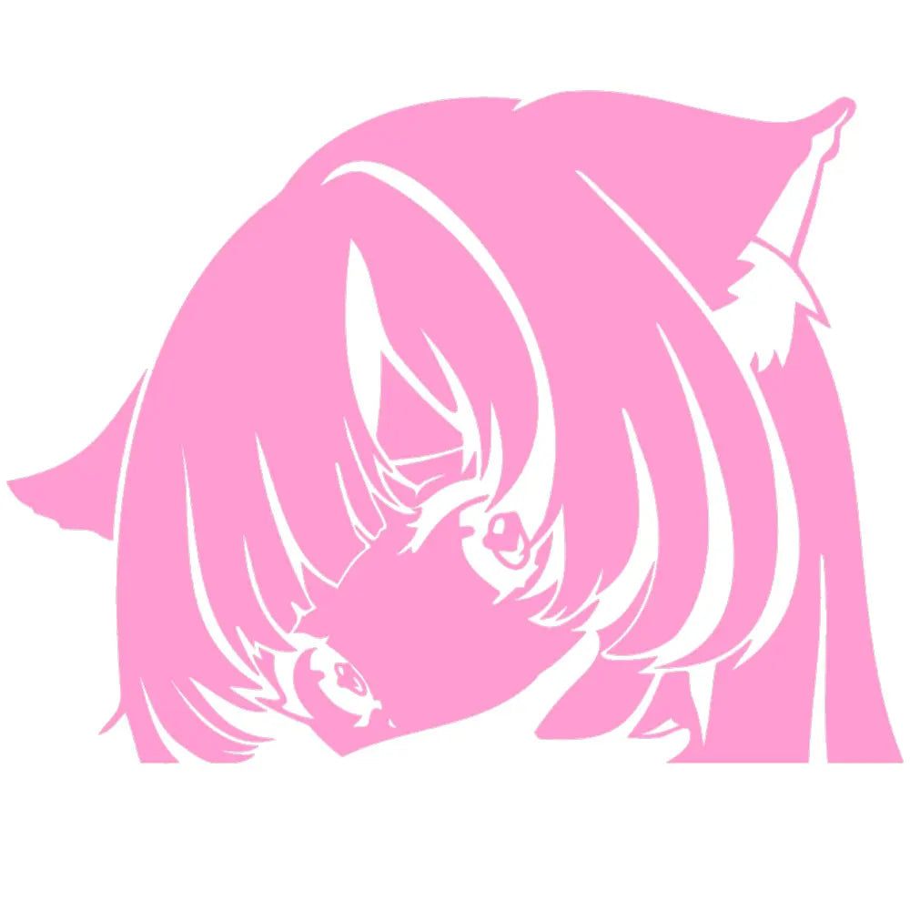 Anime Cat Girl Car Sticker - Waterproof Vinyl Decal
