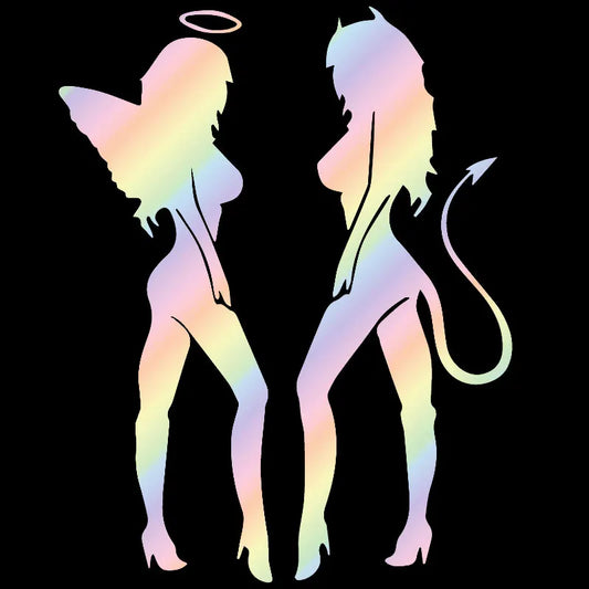 Angel Devil Sexy Girl Car Stickers Vinyl Decals
