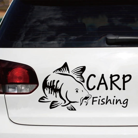 Carp Fishing Vinyl Decals: Waterproof Reflective Stickers