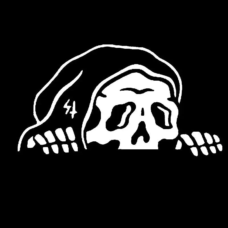 Halloween Skeleton Reaper Car Window Decal Sticker