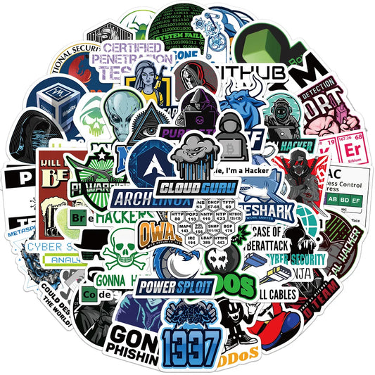 Hacking Group Logo Stickers for Laptop Phone Suitcase Fridge Luggage Car Decals
