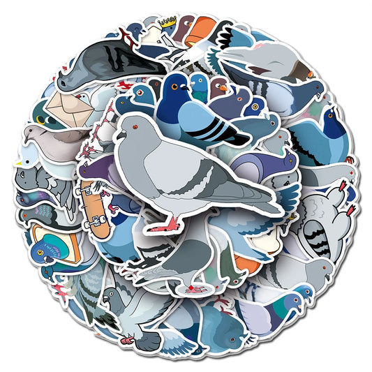 Cartoon Pigeon Stickers Decals for Kids DIY Laptop Phone Suitcase Fridge Car