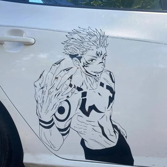Anime Car Stickers: Handsome Boy Waterproof Vinyl Decals