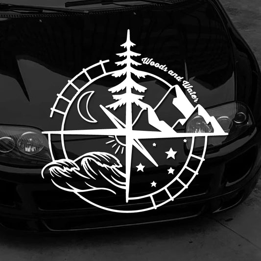 Compass Vinyl Decals for Cars, Laptops, Walls, Windows