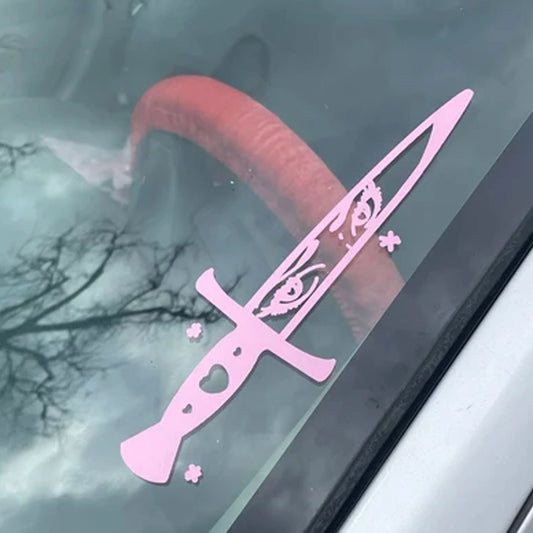 Anime Eyes Knife Sticker Decal - Waterproof Vinyl