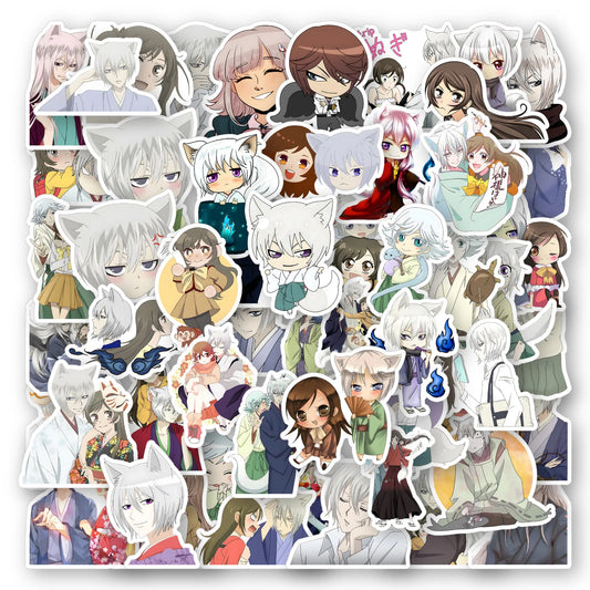 Anime Kamisama Kiss Stickers Set - Cute Character Decals for Laptop, Phone, Suitcase, Fridge