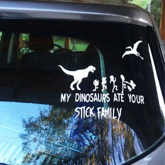 Dinosaur Family Car Stickers Waterproof Vinyl Decals