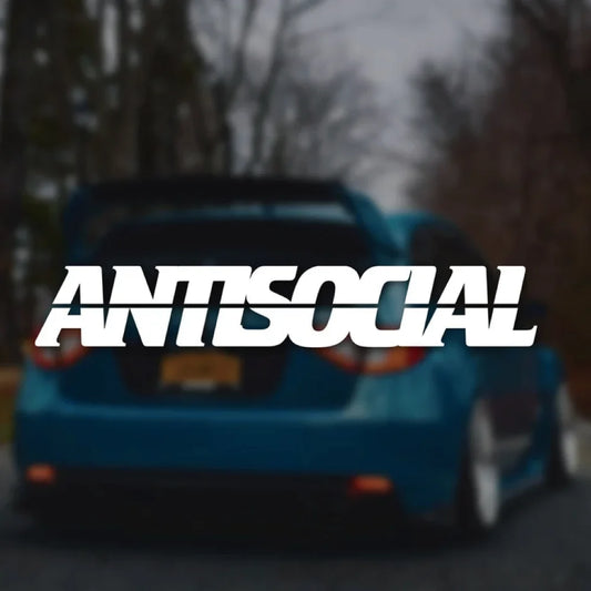 JDM Antisocial Car Windshield Sticker Vinyl Decal