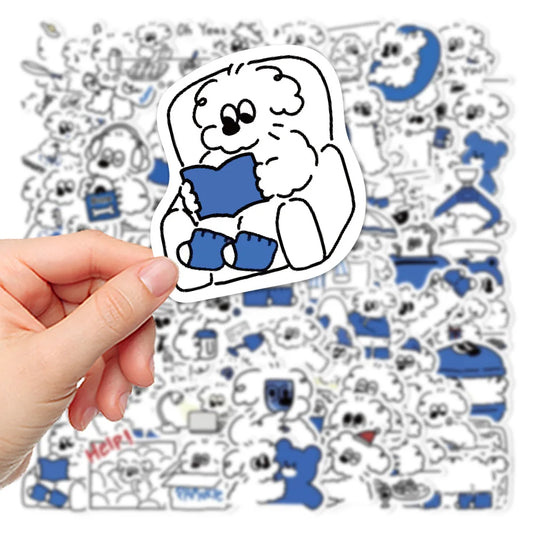 Cartoon Dog Stickers Pack - Laptop, Phone, Wall, Suitcase Decals for Kids