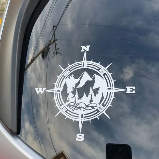 Pacific Northwest Mountain Forest Vinyl Car Decal