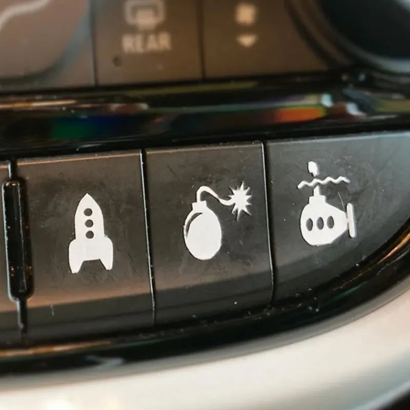 Cartoon Car & Truck Vinyl Decals - Interior Stickers