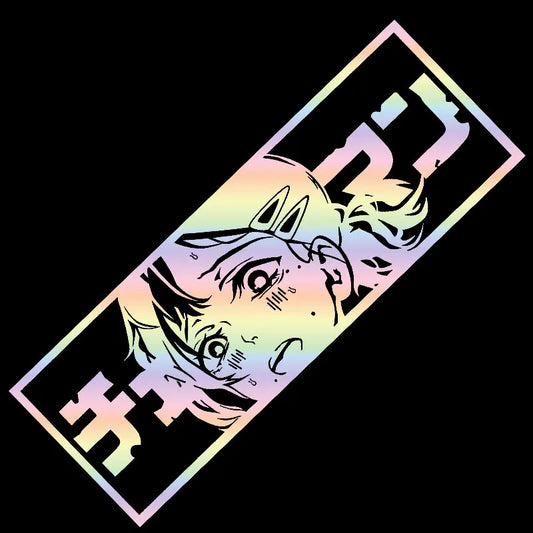 Anime Girl Car Stickers: Window, Bumper, Vinyl Decals