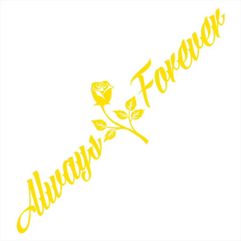 Always And Forever Car Stickers JDM Windshield Banner Motivation Dream Build Escape After The File Glass Decoration Vinyl Decals
