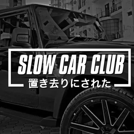 SLOW CAR CLUB Vinyl Decals for Cars, Laptops, Walls