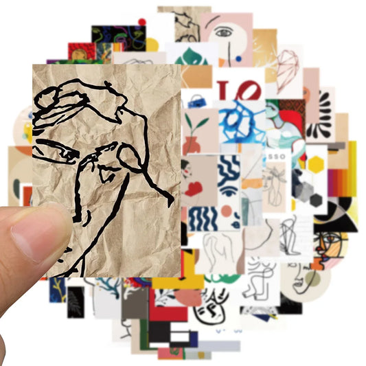 Abstract Art Stickers 10/30/65PCS for Luggage, Laptop, Kids, DIY, Graffiti Decals