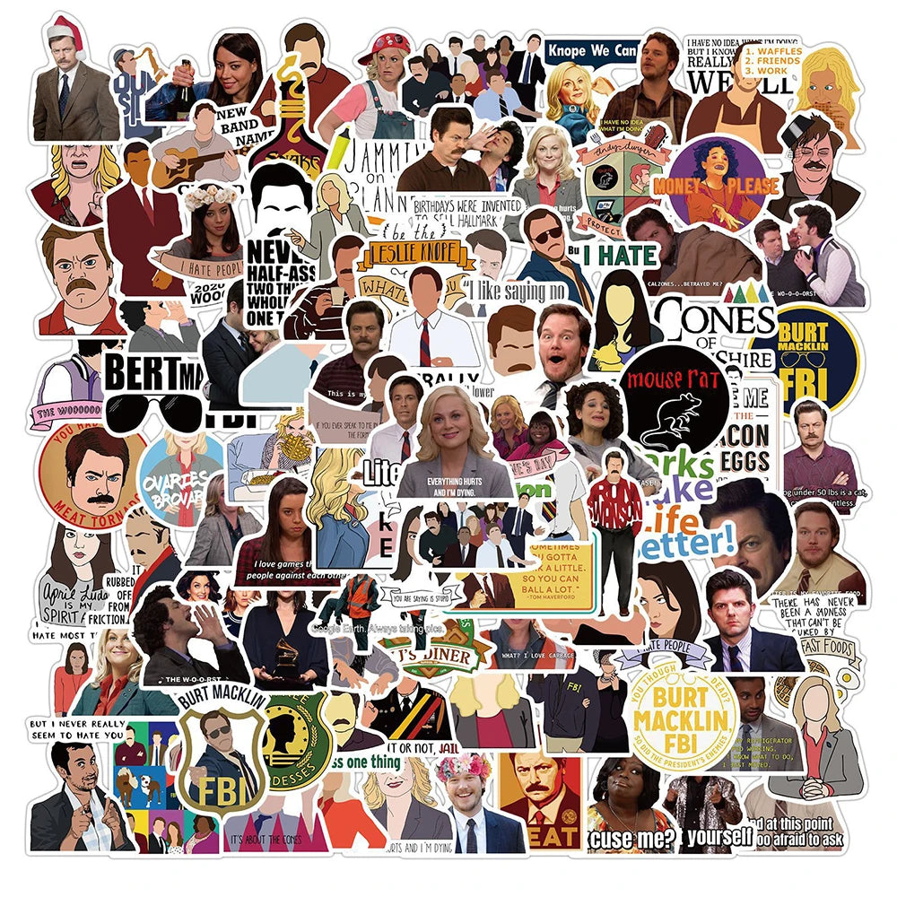 Parks and Recreation TV Show Sticker Packs