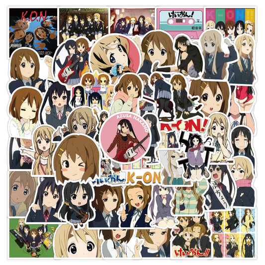 Anime Girl Cartoon Sticker Pack - Laptop, Guitar, Bike, Skateboard, Gift Toy Wholesale