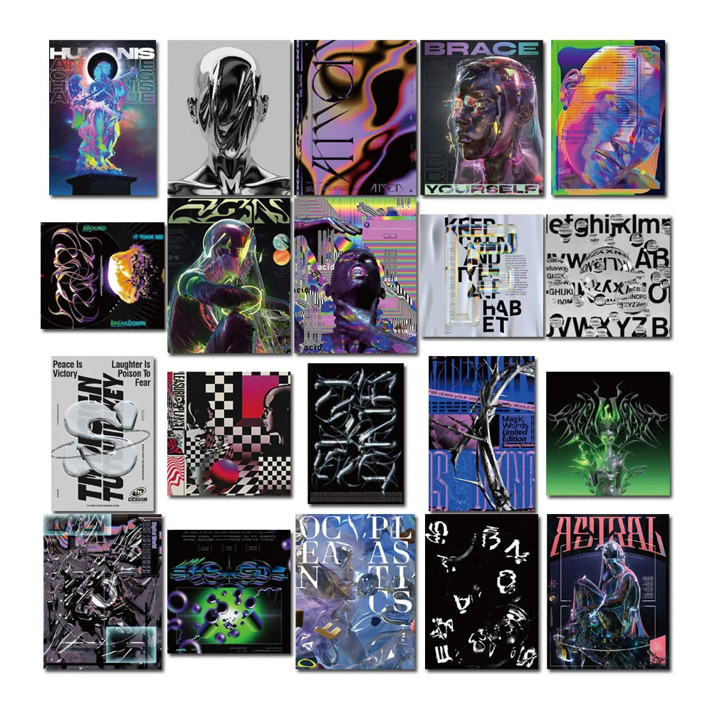 Psychedelic Acid Graphic Art Series Sticker Packs