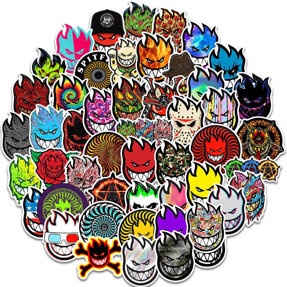 Fireman Cartoon Decals Stickers for Luggage, Glasses, Cups, Pencil Cases - 10/30/50pcs