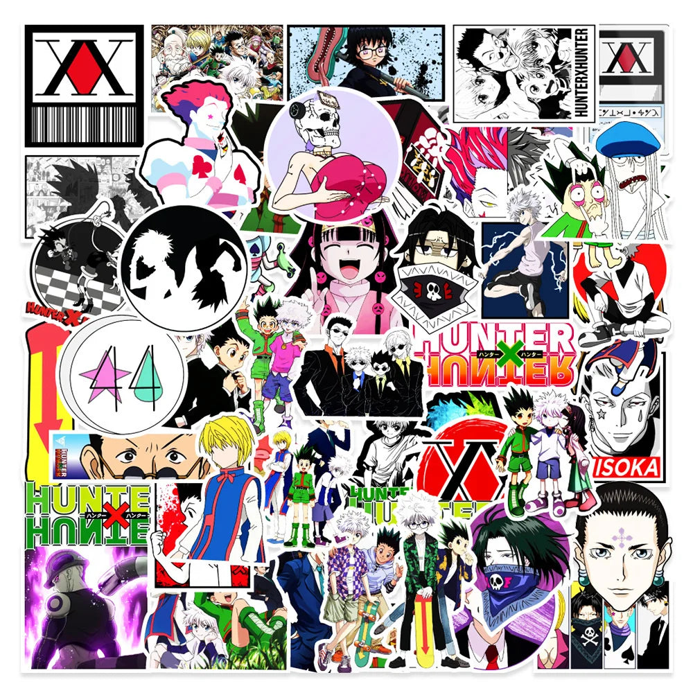 Hunter x Hunter Anime Stickers Pack - Laptop, Guitar, Bike, Waterproof, Wholesale
