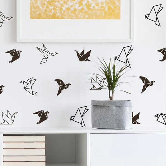 Geometric Origami Bird Wall Decal Nursery Office Decor