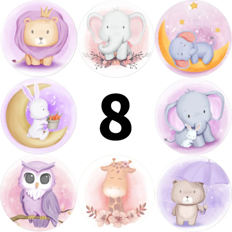 100-500PCS Reward Stickers for Kids Children Kindergarten School Encouragement Students Games Toy Animals Stationery Labels