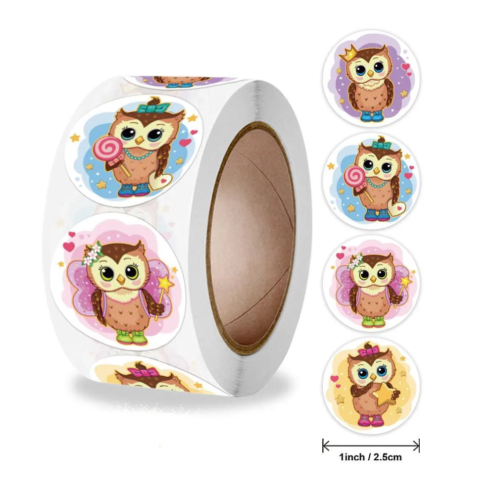 Zoo Animals Stickers For Kids Classic Toys StickerSchool Teacher Reward Sticker 4 Designs Pattern Owl