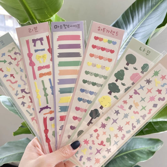 Korean Laser Sticker Scrapbooking DIY Stationery