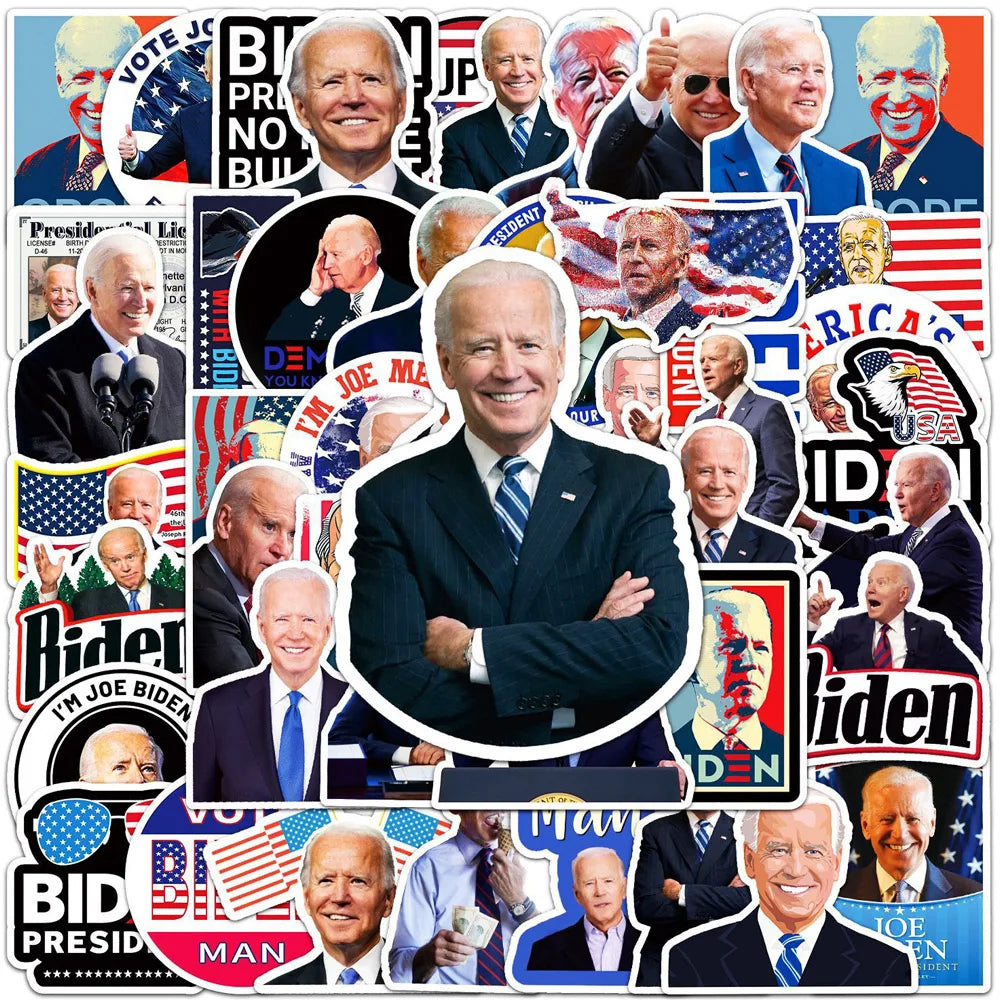 Biden "I Did This" Stickers - 10/30/50pcs for Laptop, Luggage, Phone, Guitar, Fridge, Motorcycle, Bike, Car