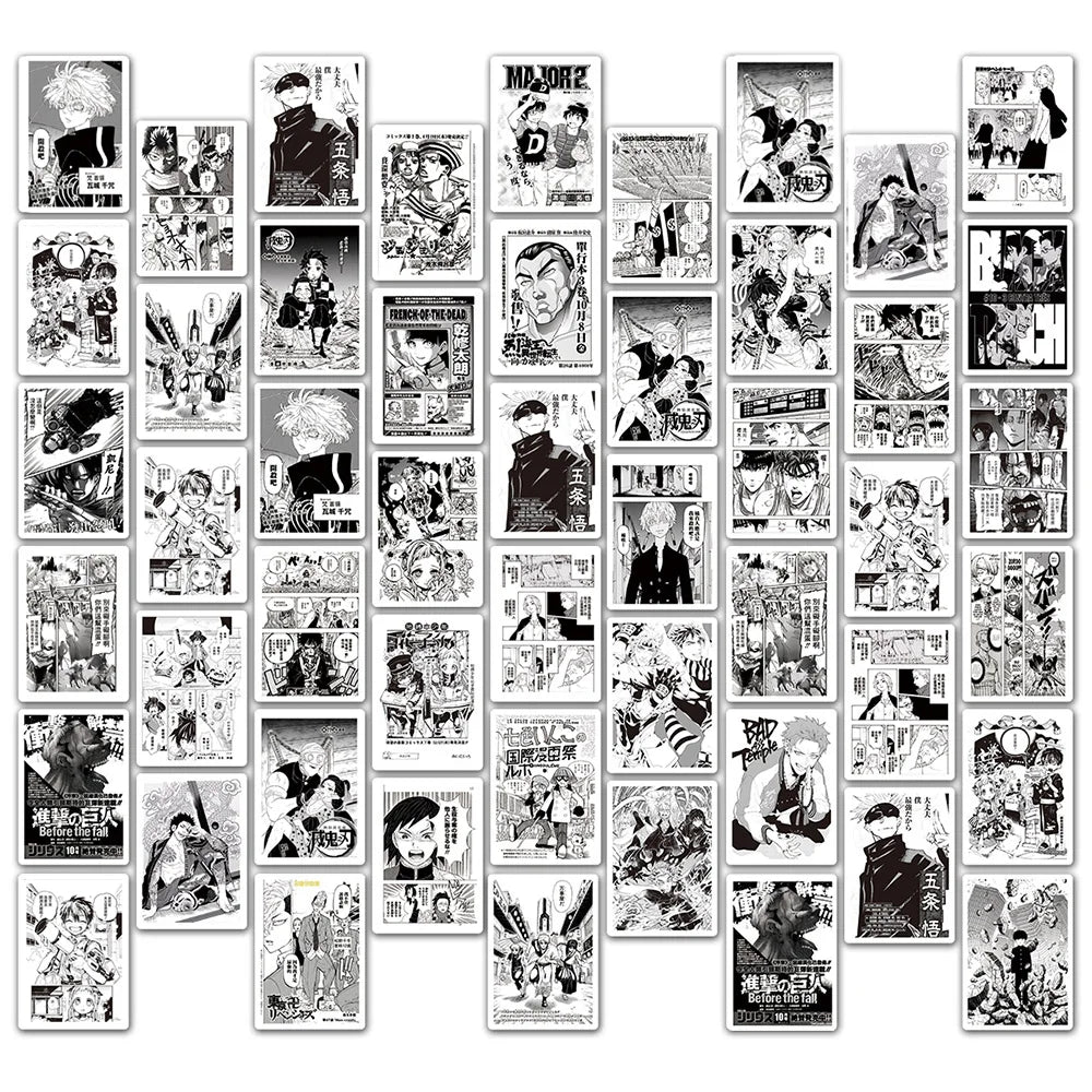 10/30/50/100PCS Mix Anime Jujutsu Kaisen Hunter×Hunter Stickers Poster Graffiti Decal Laptop Phone Luggage Car Sticker for Kid