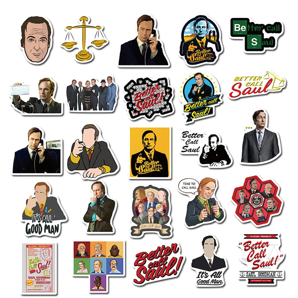 10/30/50PCS TV Show Better Call Saul Sticker Packs